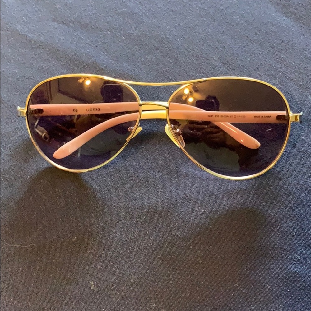 Guess sunglasses with white arms